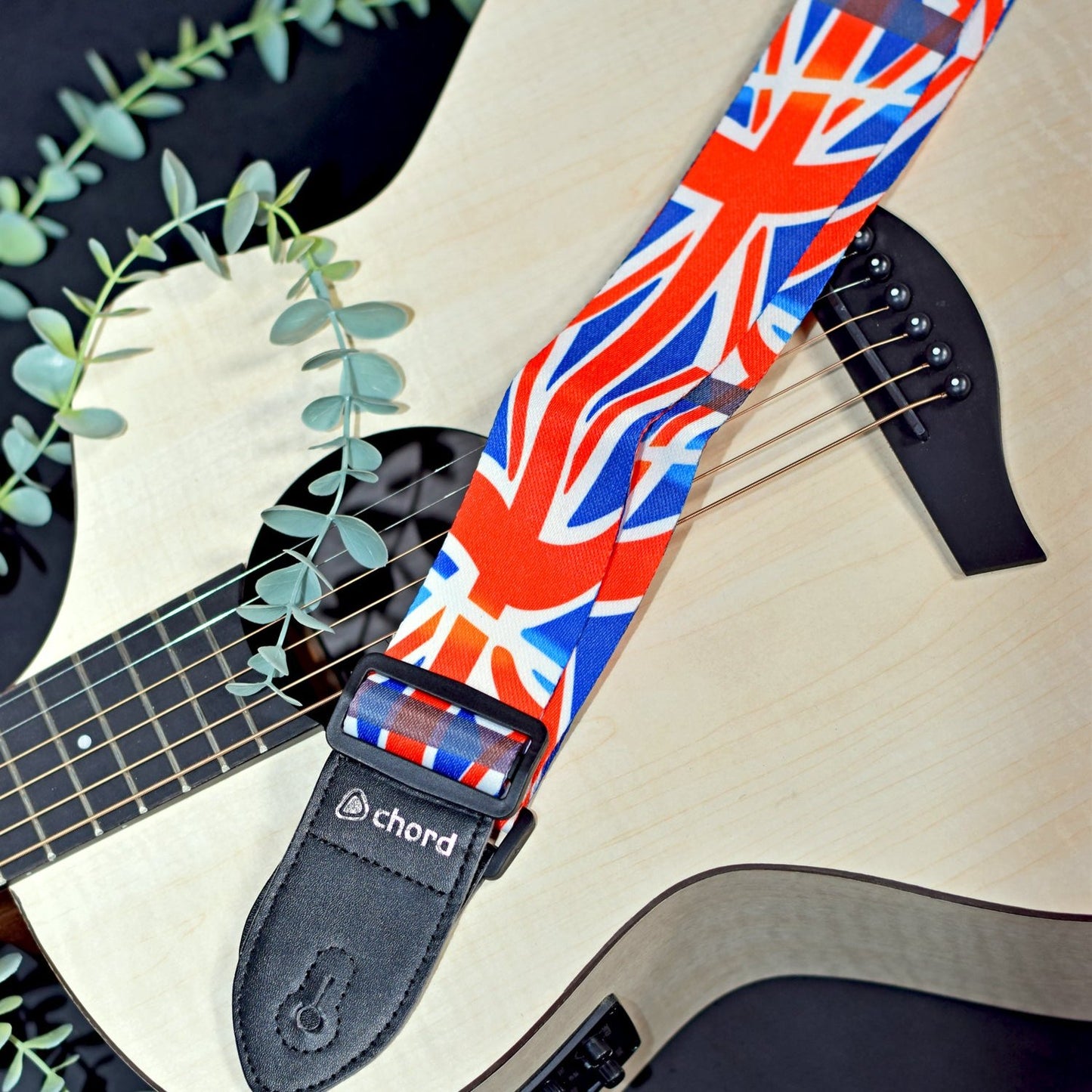 Union Jack UK BRITISH Flag Deluxe Printed Design Guitar Strap ROCK & ROLL