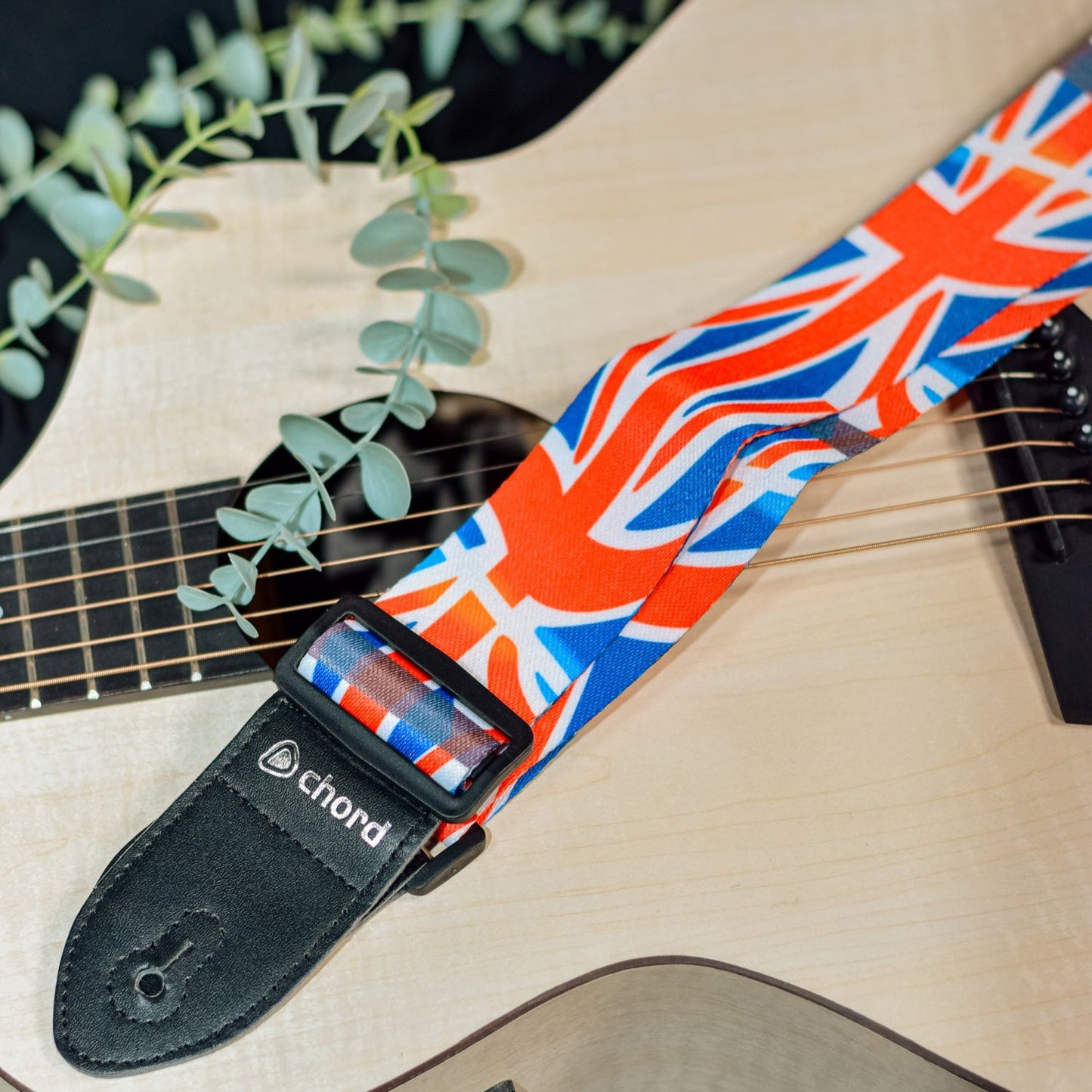 Union Jack UK BRITISH Flag Deluxe Printed Design Guitar Strap ROCK & ROLL