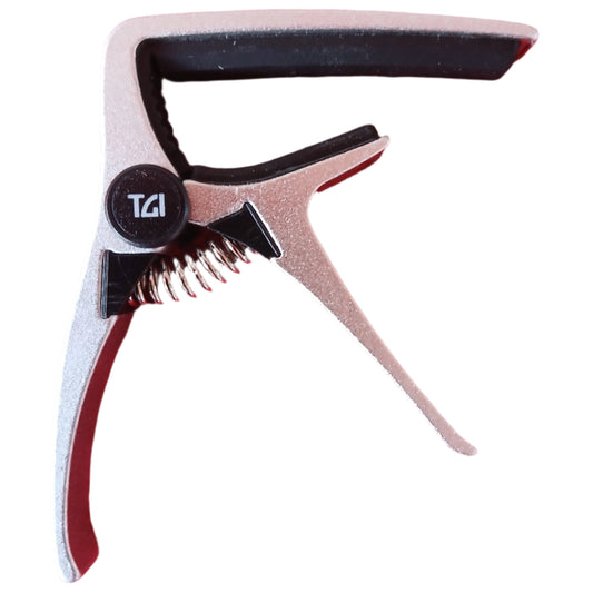 Acoustic Guitar Trigger Capo SILVER TGI Quick Release / Position Change