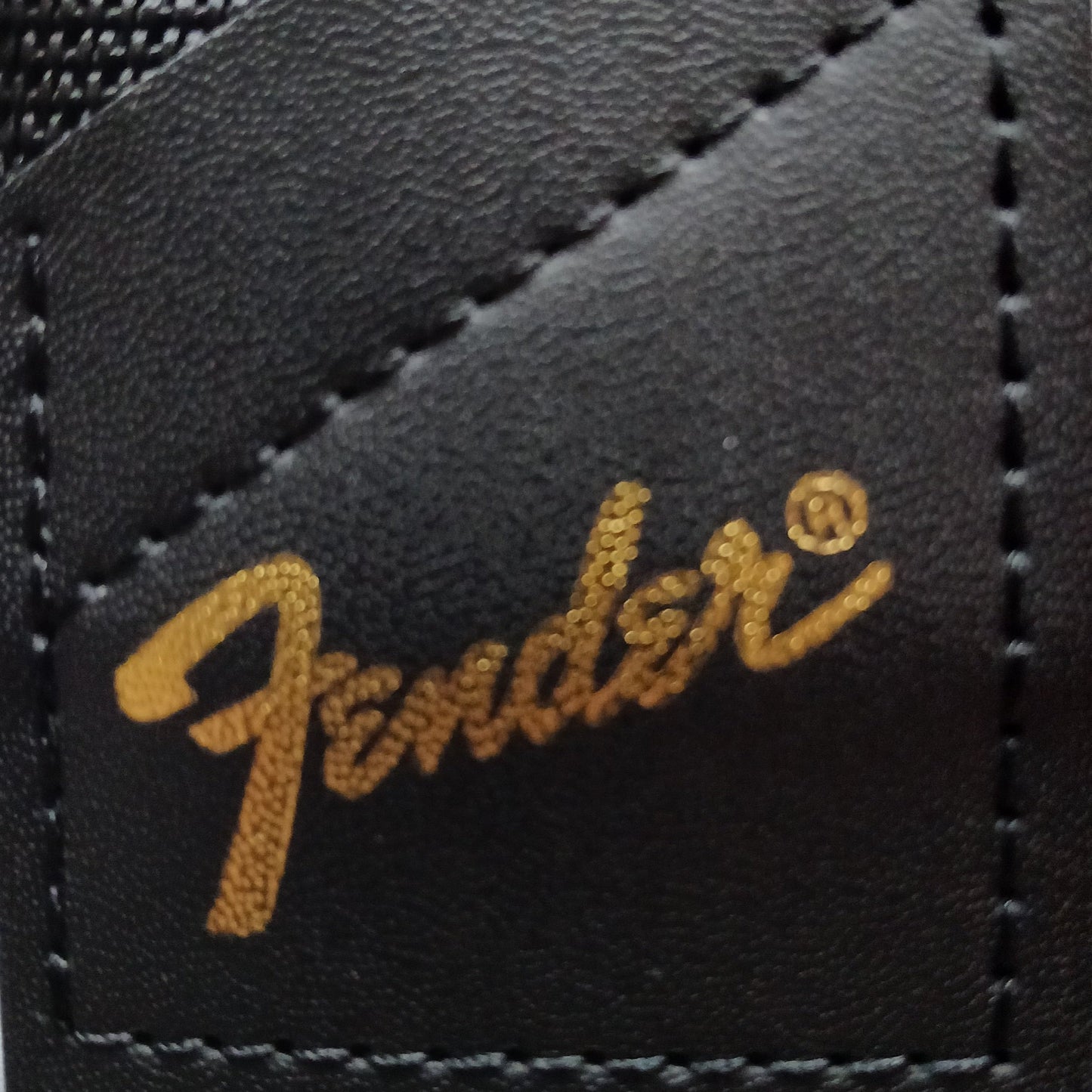 Fender Guitar Strap 2" With Pick Holder GOLD Logo Adjustable Length