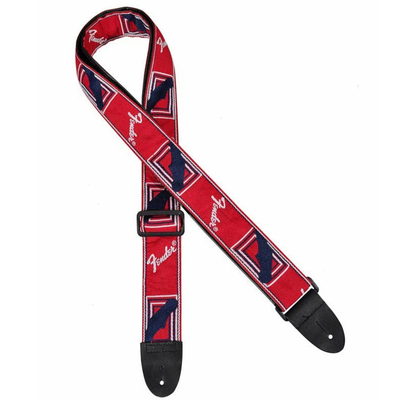 Fender Monogrammed Guitar Strap - Red/White/Blue