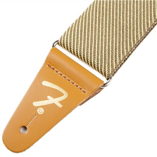 Fender Tweed Vintage Guitar Strap Gold Logo